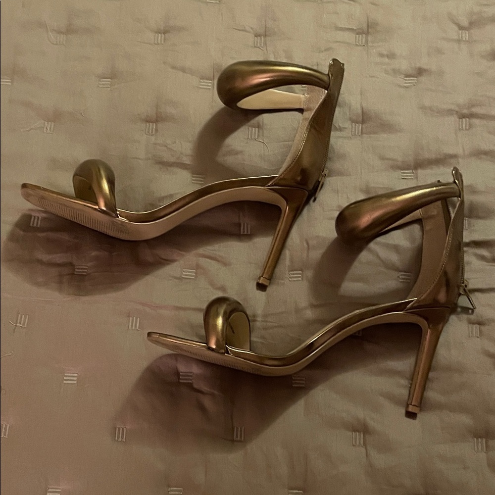 Steve Madden Metallic Gold Heels